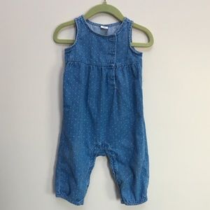 6-12 months Baby Gap Denim Overall / Romper